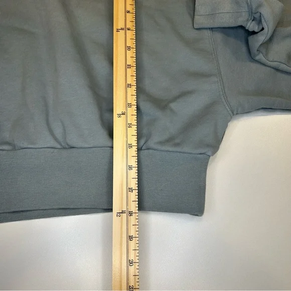 Aritzia TNA Blue Airy AF Fleece Cropped Hoodie Women’s Size Medium - Picture 10 of 10
